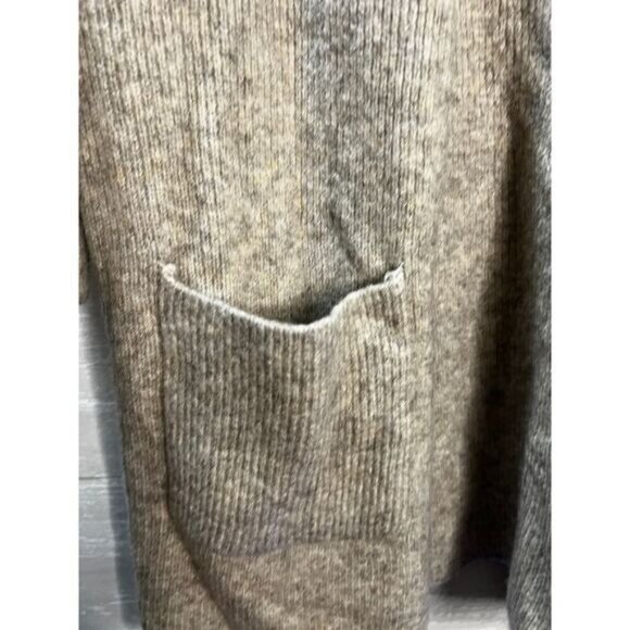 Open Front Long Sleeve Knit Cardigan Casual Sweater with Pockets - Picture 3 of 5